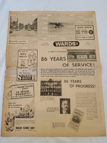 VINTAGE 1958 Montgomery Ward Store 86th Anniversary Newspaper Advertisement