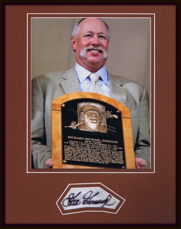 Rich Goose Gossage Signed Framed 11x14 Photo Display Padres HOF Induction