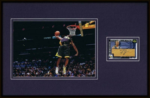 Fred Jones Signed Framed 11x17 Photo Display UDA Pacers Slam Dunk Contest