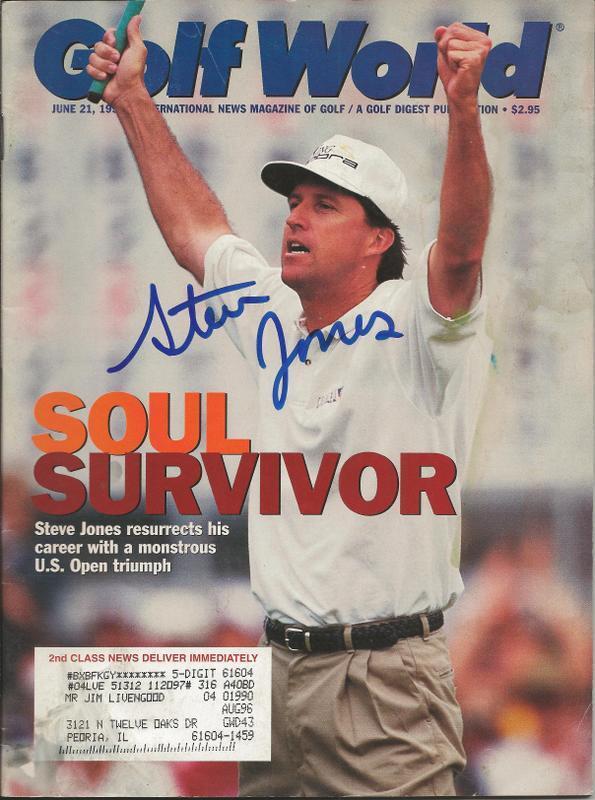 Steve Jones Signed 1996 Golf World Full Magazine