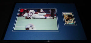 Harry Carson Signed Framed 11x17 Photo Display New York Giants B