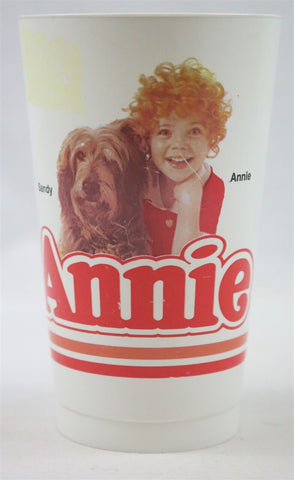 VINTAGE 1982 Coca Cola Little Orphan Annie Plastic Cup