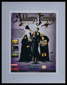 Addams Family 1992 SNES Nintendo 11x14 Framed ORIGINAL Advertisement