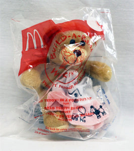 VINTAGE SEALED 2006 McDonald's Build a Bear Teddy Bear in Poodle Dress