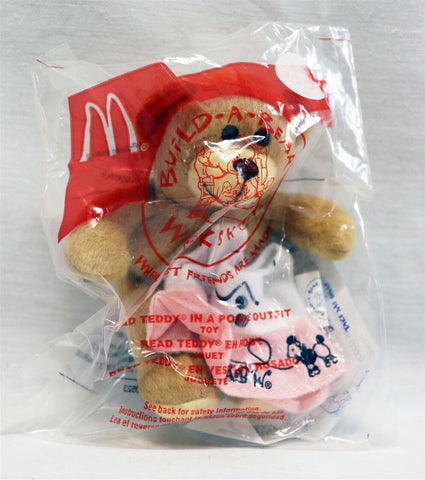 VINTAGE SEALED 2006 McDonald's Build a Bear Teddy Bear in Poodle Dress