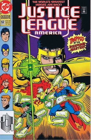 Justice League America #62 ORIGINAL Vintage 1992 DC Comics 