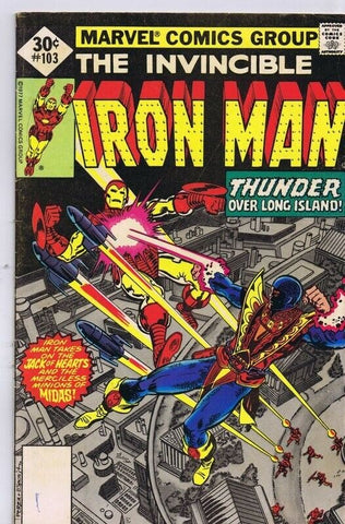 Iron Man #103 ORIGINAL Vintage 1977 Marvel Comics Jack of Hearts