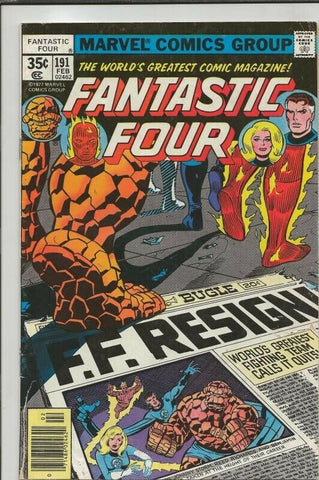 Fantastic Four #191 ORIGINAL Vintage 1978 Marvel Comics 