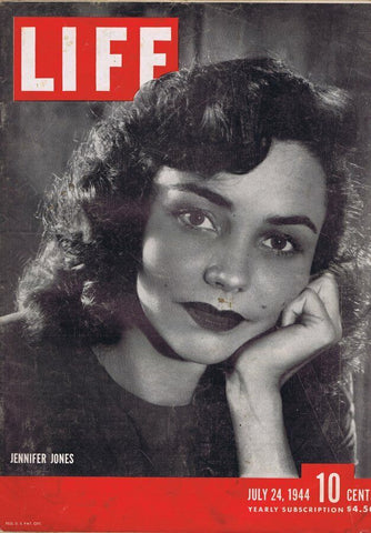 ORIGINAL Vintage Life Magazine July 24 1944 Jennifer Jones