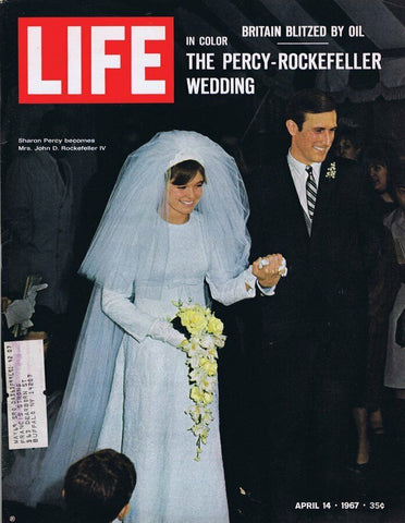 ORIGINAL Vintage Life Magazine April 14 1967 Sharon Percy - Rockefeller Wedding