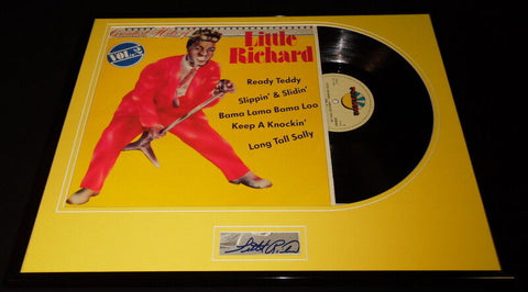 Little Richard Signed Framed 16x20 Greatest Hits Vol 2 Record Album Display JSA