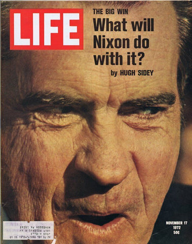 ORIGINAL Vintage Life Magazine November 17 1972 Richard Nixon Wins