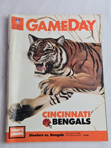 Sep 18 1988 Bengals @ Steelers Gameday Program Rod Woodson Interception