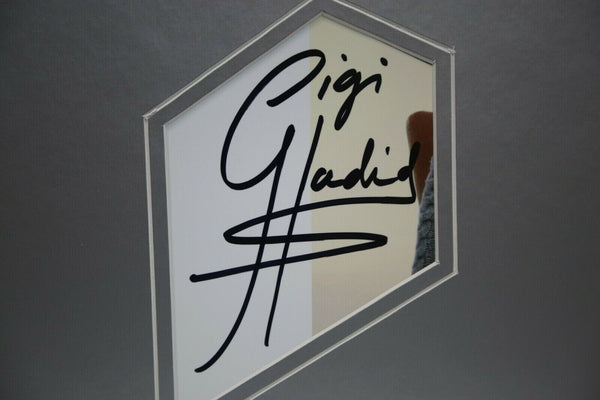 Gigi Hadid Signed Framed 16x20 Photo Display