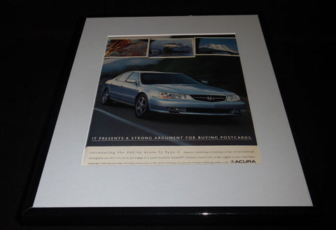 2001 Acura TL Type-S Framed 11x14 ORIGINAL Advertisement