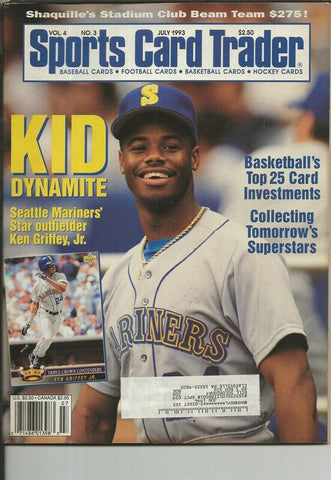 ORIGINAL Vintage July 1993 Sports Card Trader Magazine Ken Griffey Jr