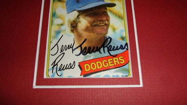 Jerry Reuss Signed Framed 11x17 Photo Display 1987 Angels