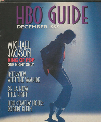 ORIGINAL Vintage Dec 1995 HBO Guide Magazine Michael Jackson King of Pop