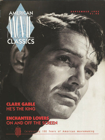 ORIGINAL Vintage Sept 1993 AMC Magazine Clark Gable