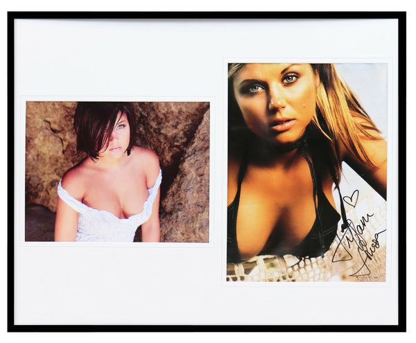 Tiffani Amber Thiessen Signed Framed 16x20 Bikini Photo Set Saved by the Bell B