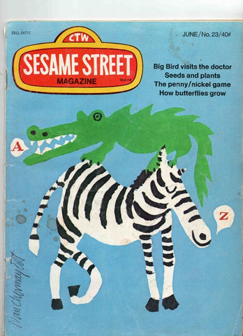 VINTAGE 1973 Sesame Street Magazine #23 Big Bird