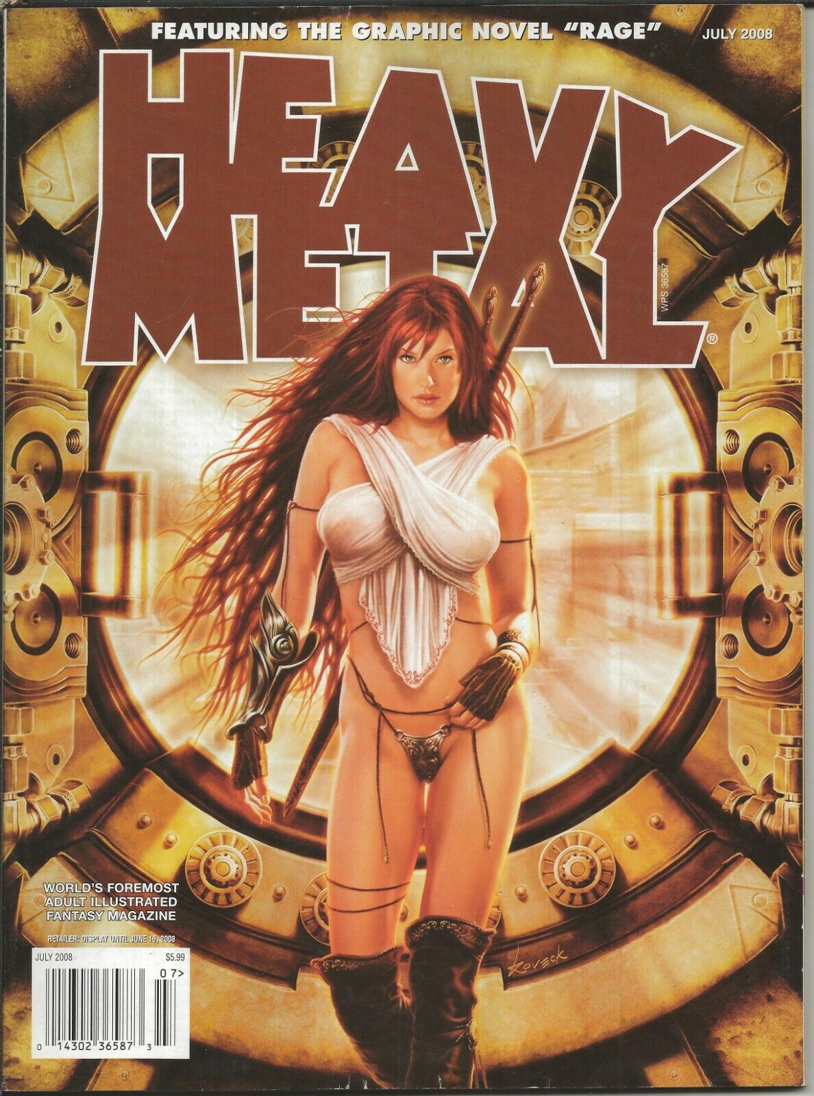 Heavy Metal Magazine Vol. 32 #4 VINTAGE July 2008 Koveck Cover GGA