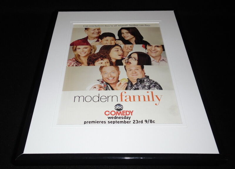 Modern Family 2009 Premiere ABC Framed 11x14 Advertisement Sofia Vergara