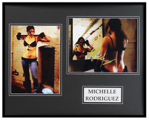 Michelle Rodriguez Signed Framed 16x20 Photo Display AW Fast & Furious