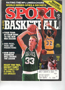 Nov 1989 Sport Magazine Larry Bird Magic Johnson Michael Jordan