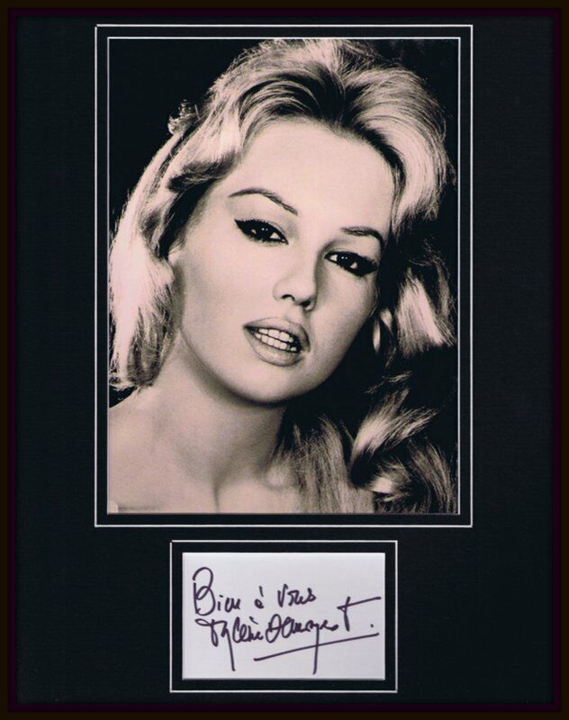 Mylene Demongeot Signed Framed 11x14 Photo Display  