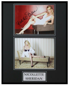 Nicollette Sheridan Signed Framed 16x20 Lingerie Photo Display AW