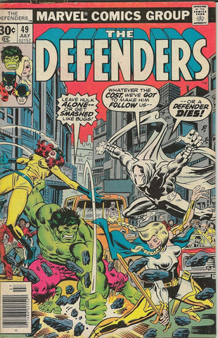 Defenders #49 ORIGINAL Vintage 1977 Marvel Comics Moon Knight