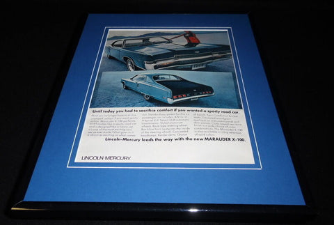 1968 Lincoln Marauder Framed 11x14 ORIGINAL Vintage Advertisement