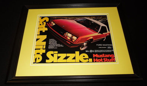 1981 Ford Mustang Framed 11x14 ORIGINAL Vintage Advertisement