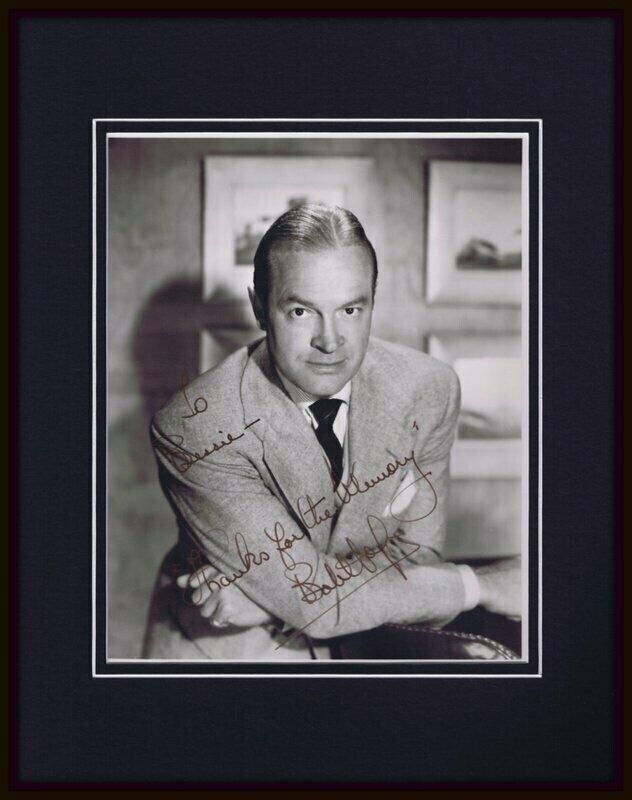 Bob Hope Signed Framed Vintage 11x14 Photo Display JSA