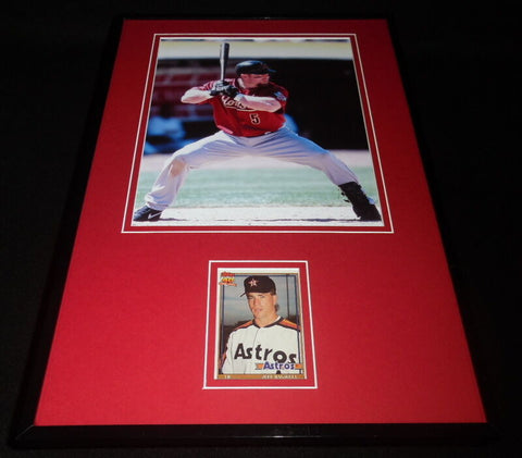 Jeff Bagwell Framed ORIGINAL 1991 Topps Rookie Card & Photo Set Astros