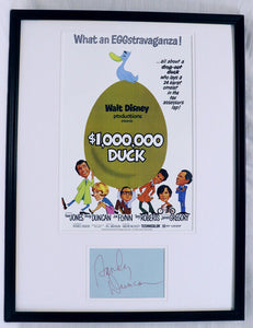 Sandy Duncan Signed Framed 18x24 $1,000,000 Duck Poster Display