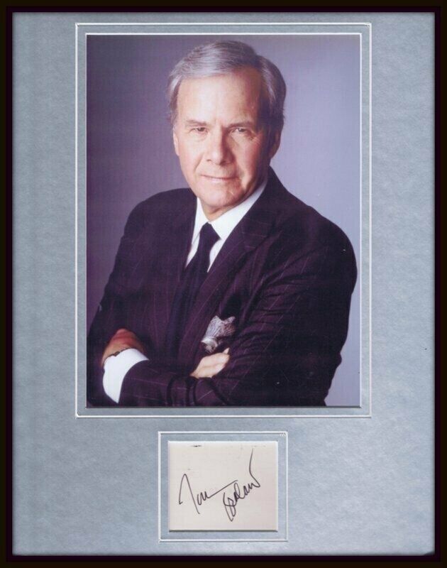 Tom Brokaw Signed Framed 11x14 Photo Display Today Show NBC