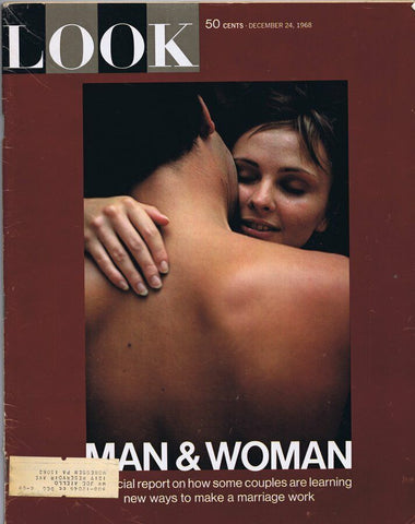 ORIGINAL Vintage Look Magazine December 24 1968 Man and Woman