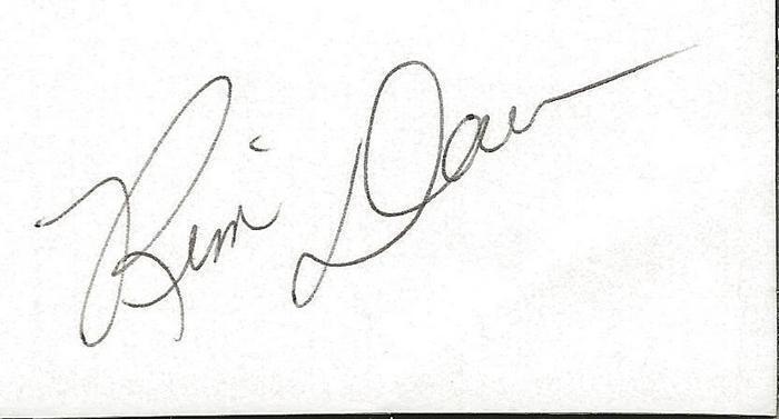 Kim Davis Signed Index Card