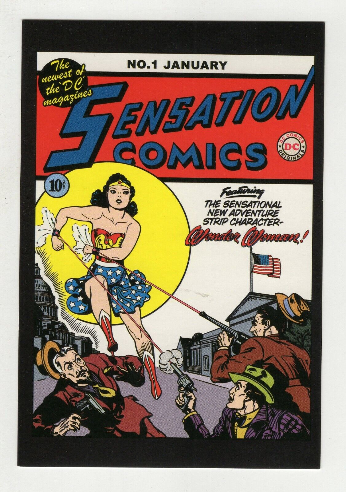 Sensation Comics #1 4x5" Cover Postcard 2010 DC Comics Wonder Woman