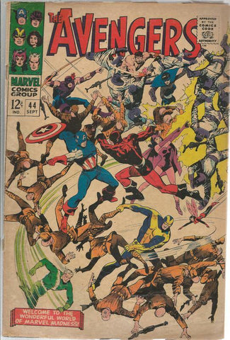 Avengers #44 ORIGINAL Vintage 1967 Marvel Comics Death of Red Guardian 