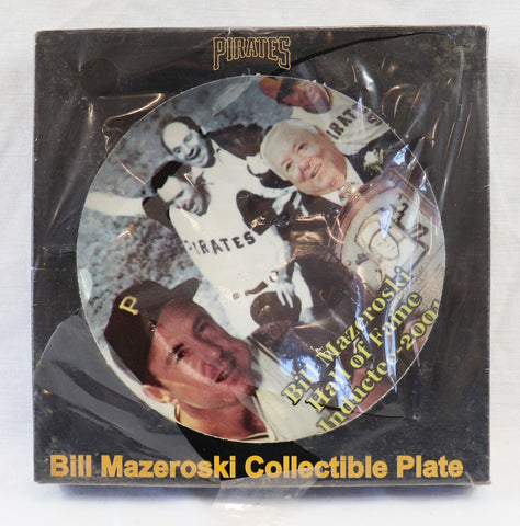 VINTAGE 2001 Bill Mazeroski HOF 01 Commemorative Plate Pirates SGA PNC Park