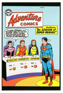 Adventure Comics #247 4x5" Cover Postcard 2010 DC Comics Legion of Super Heroes