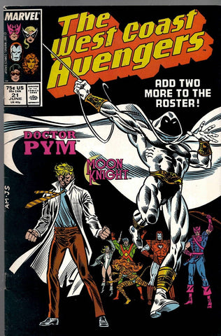 West Coast Avengers #21 VINTAGE 1987 Marvel Comics Moon Knight Joins