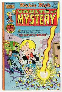 Richie Rich Vault of Mystery #14 VINTAGE 1977 Harvey Comics Stretch Armstrong Ad