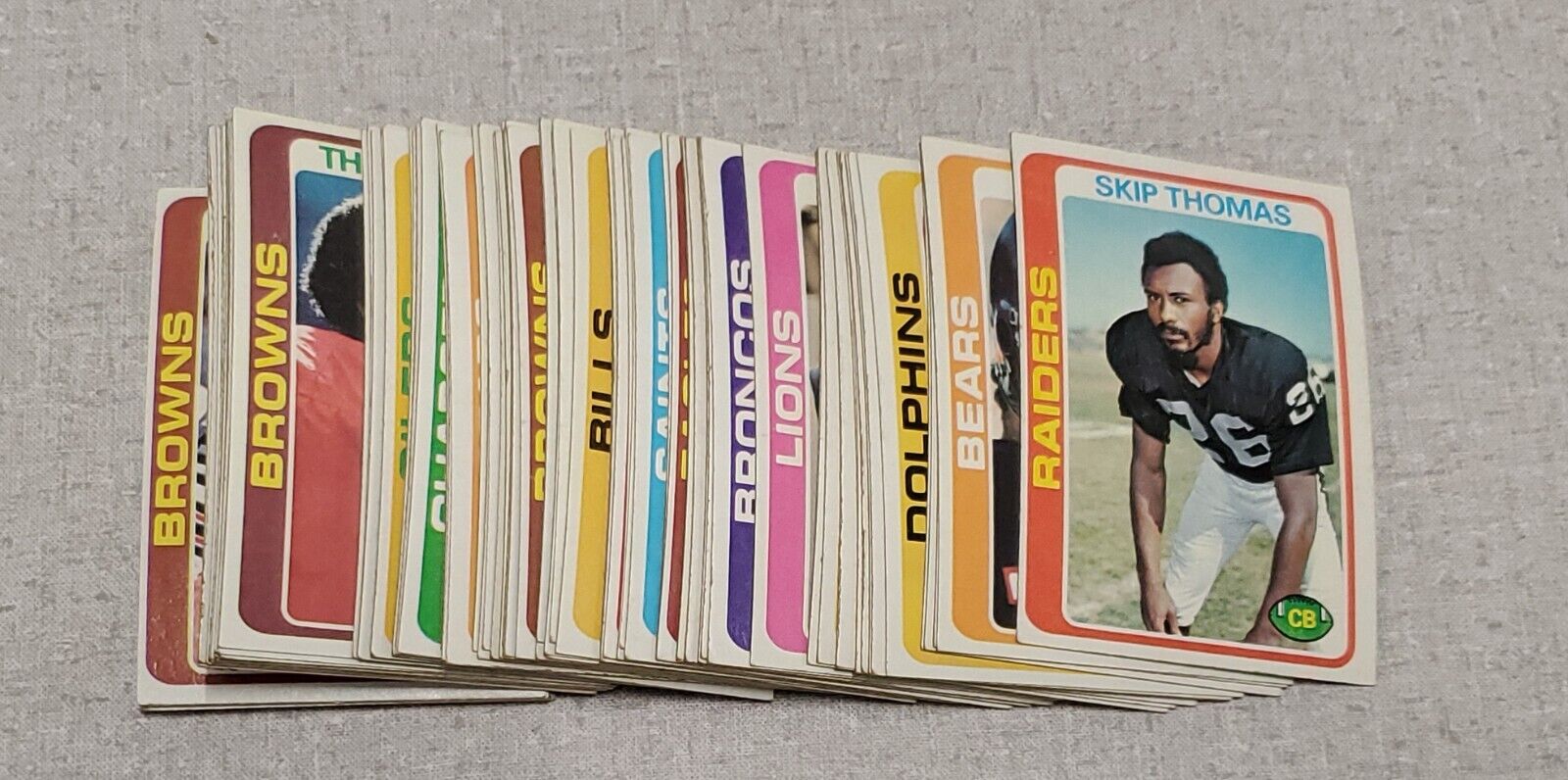 1978 Topps Football Starter Set Lot 92/528 17% Complete