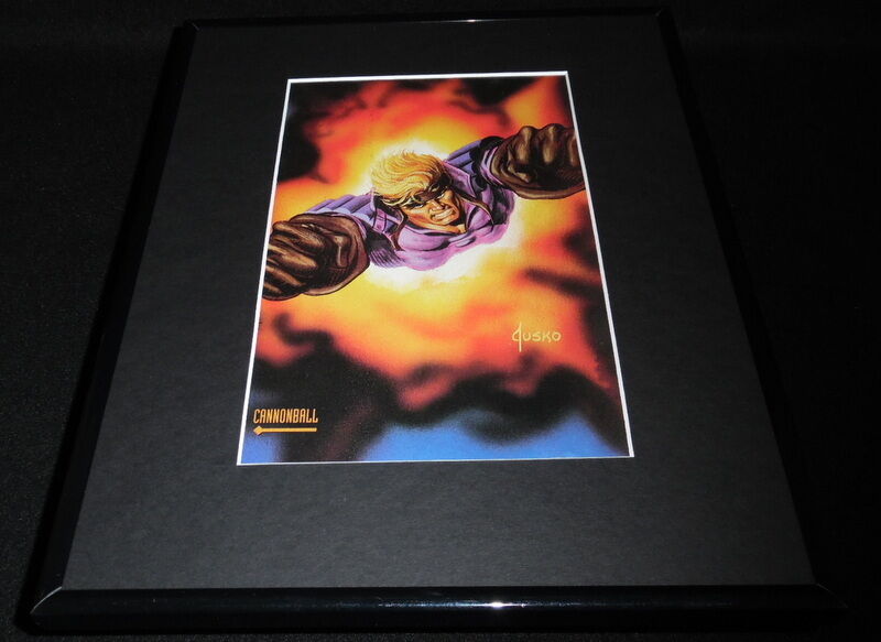 Cannonball Marvel Masterpiece ORIGINAL 1992 Framed 11x14 Poster Display 