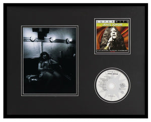 Janis Joplin Framed 16x20 CD & Drinking Southern Comfort Photo Display