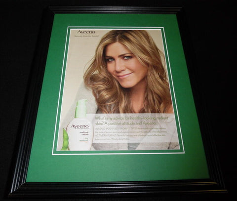 Jennifer Aniston 2016 Aveeno Lotion Framed 11x14 ORIGINAL Advertisement 